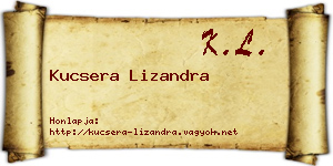 Kucsera Lizandra névjegykártya